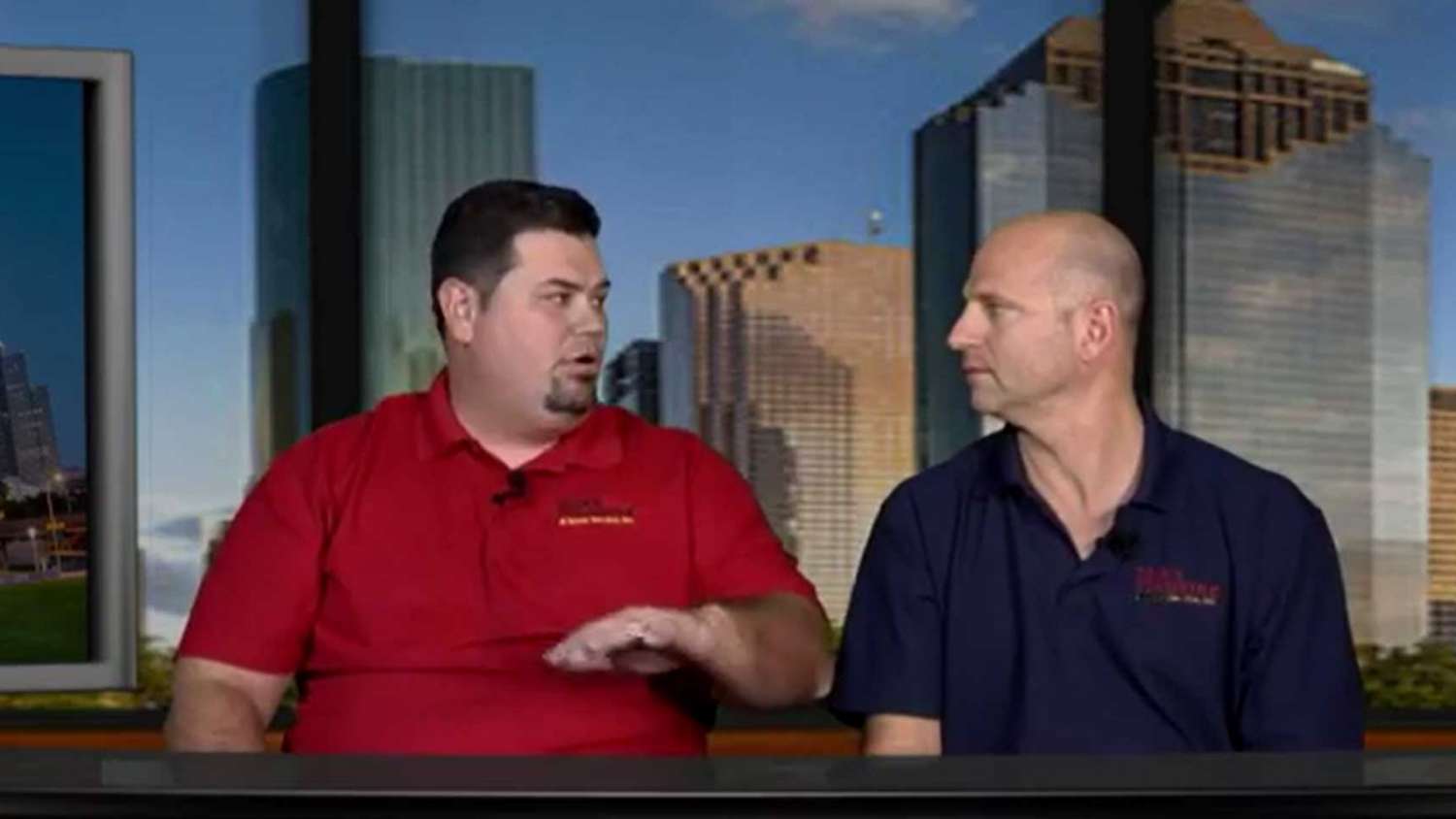 Plumbers Sitting at News Desk in Houston Discuss How To Become a Plumber