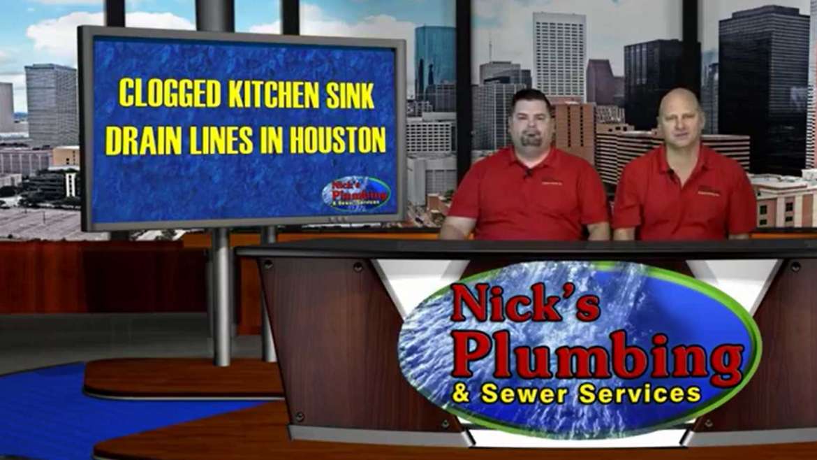 Plumbers Sitting at Houston News Desk Explain Clogged Kitchen Sink Drain Lines