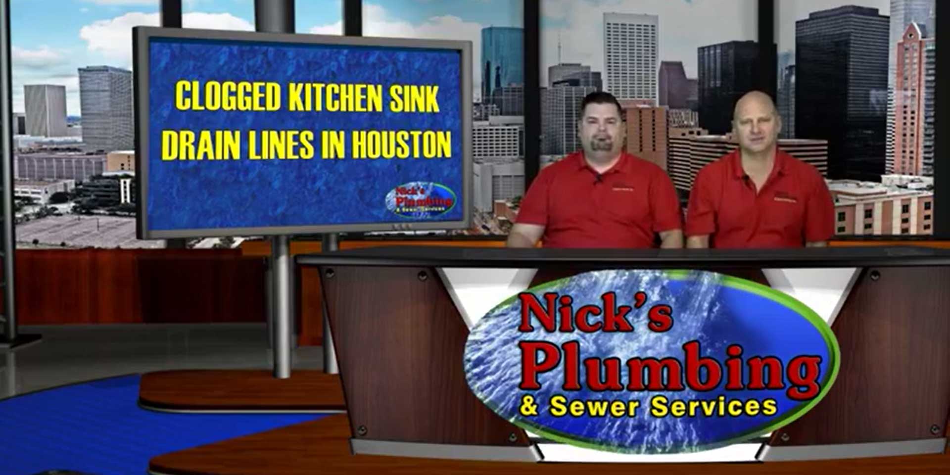 Plumbers Sitting at Houston News Desk Explain Clogged Kitchen Sink Drain Lines