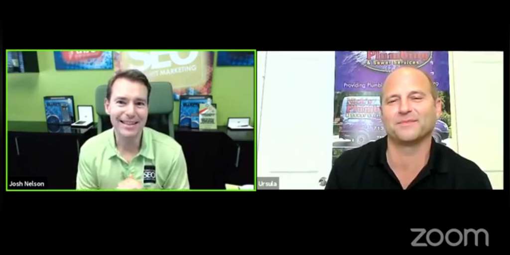 Two Professionals Chatting in Virtual Zoom Meeting in Houston
