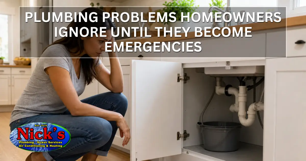 Plumbing Problems Homeowners Ignore Until They Become Emergencies
