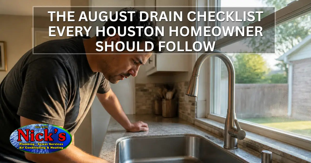 The August Drain Checklist Every Houston Homeowner Should Follow