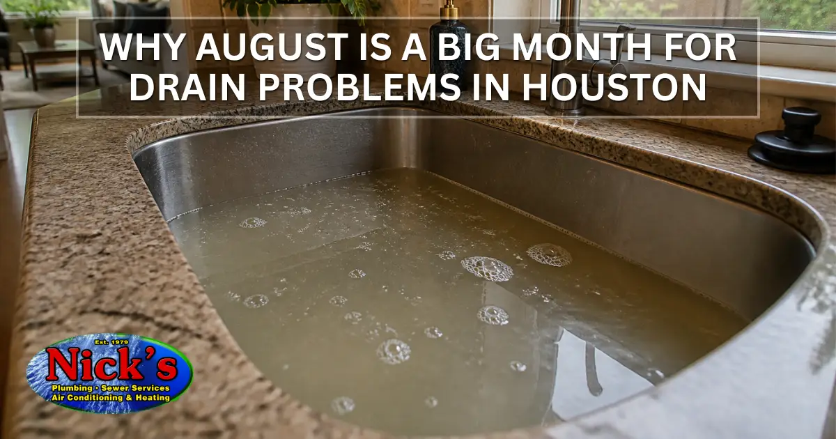 Why August Is a Big Month for Drain Problems in Houston
