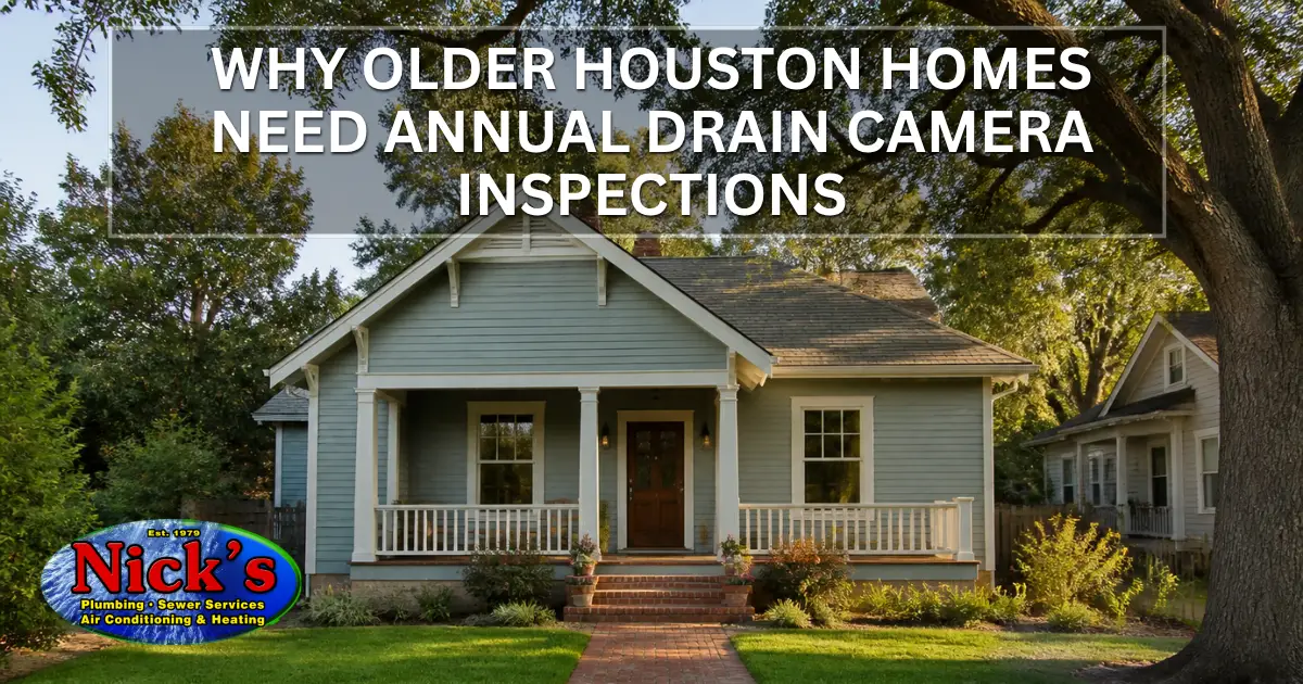 Why Older Houston Homes Need Annual Drain Camera Inspections