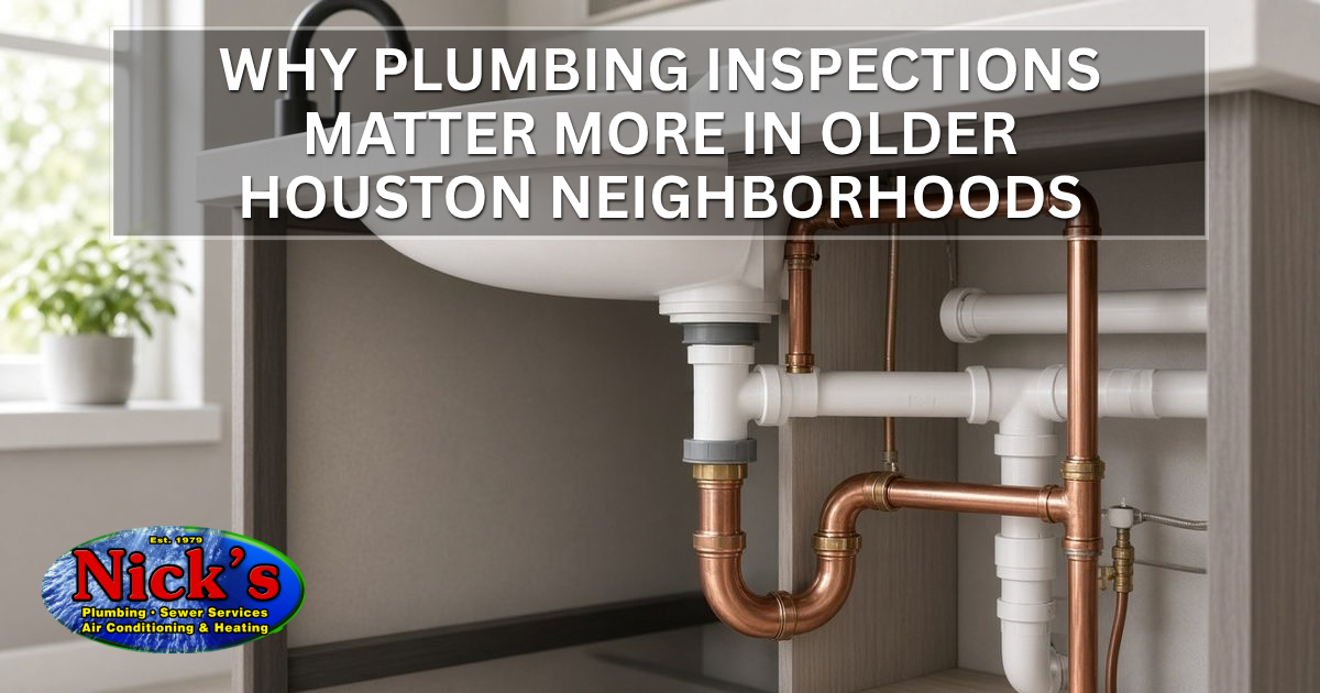 Why Plumbing Inspections Matter More in Older Houston Neighborhoods