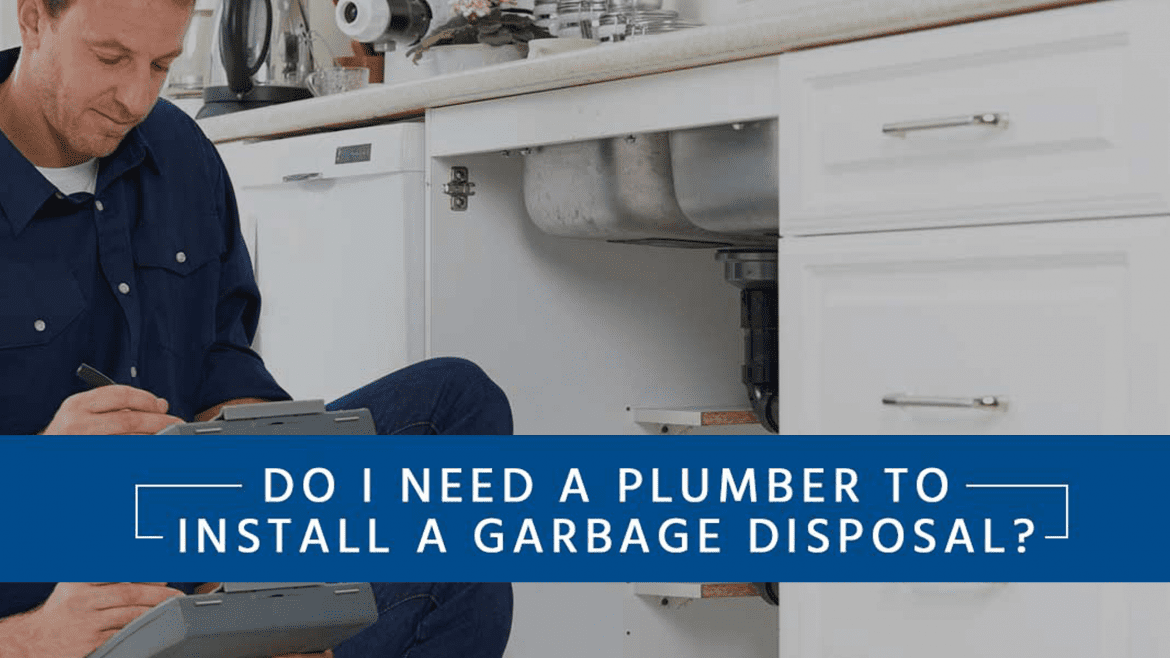 Plumber Installing a Garbage Disposal in a Houston Home