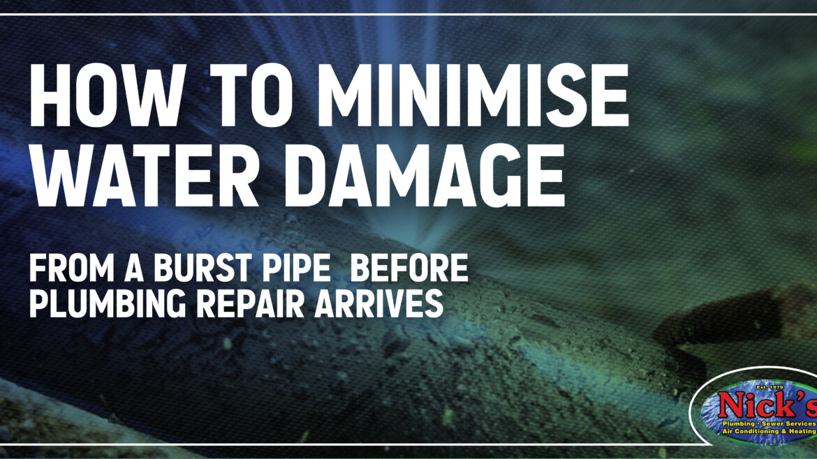 Water damage prevention from burst pipes