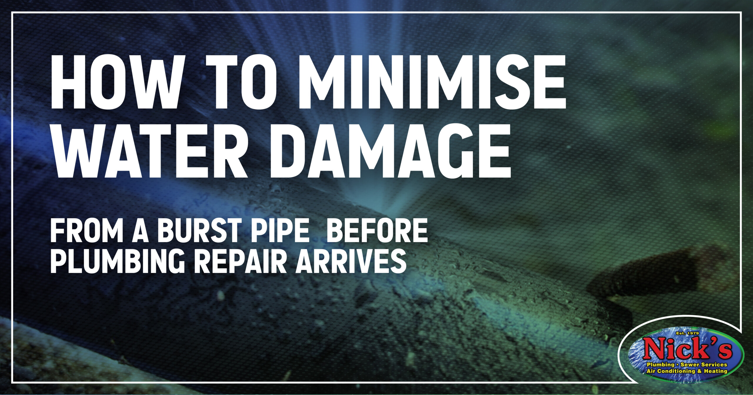 Water damage prevention from burst pipes
